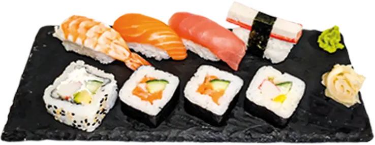 Åtta bitar sushi