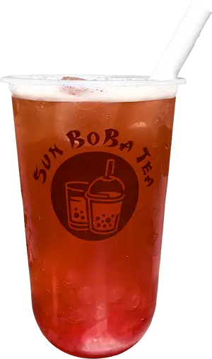 Strawberry guava jasmine tea boba